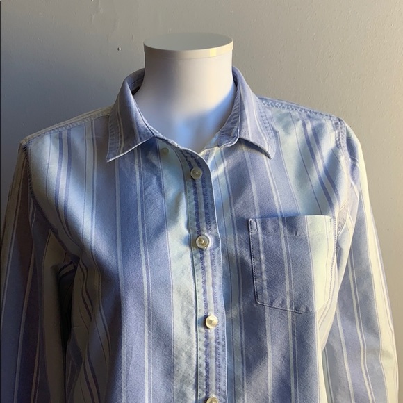 L.L. Bean Tops - Purple Striped L.L. Bean Button Down Shirt